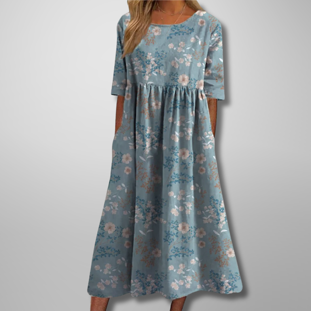 Renelia | Relaxed Floral Midi Dress