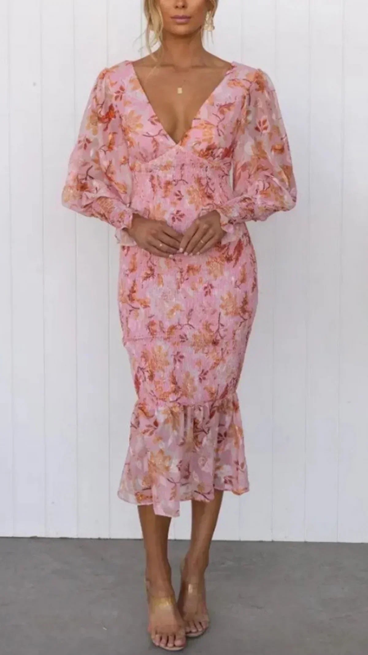 Vivienne | Floral Maxi Wedding Guest Dress