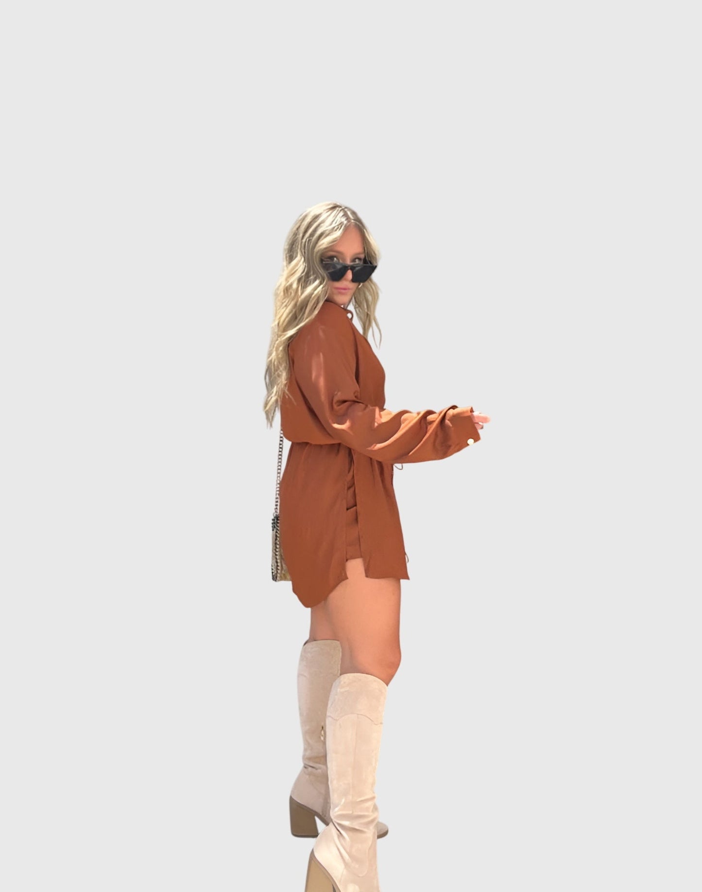 Sidonie | Elegant Romper Dress with Built-In Shorts