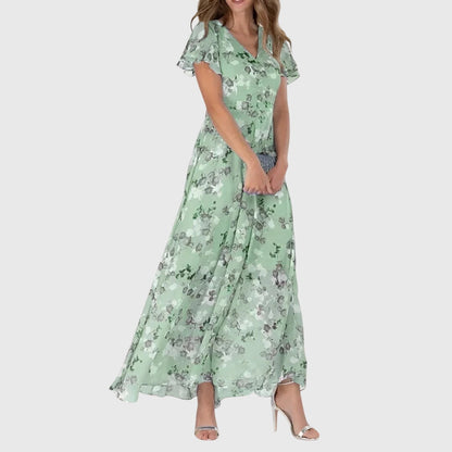 Rosalia | Flattering Short Sleeve Summer Dress