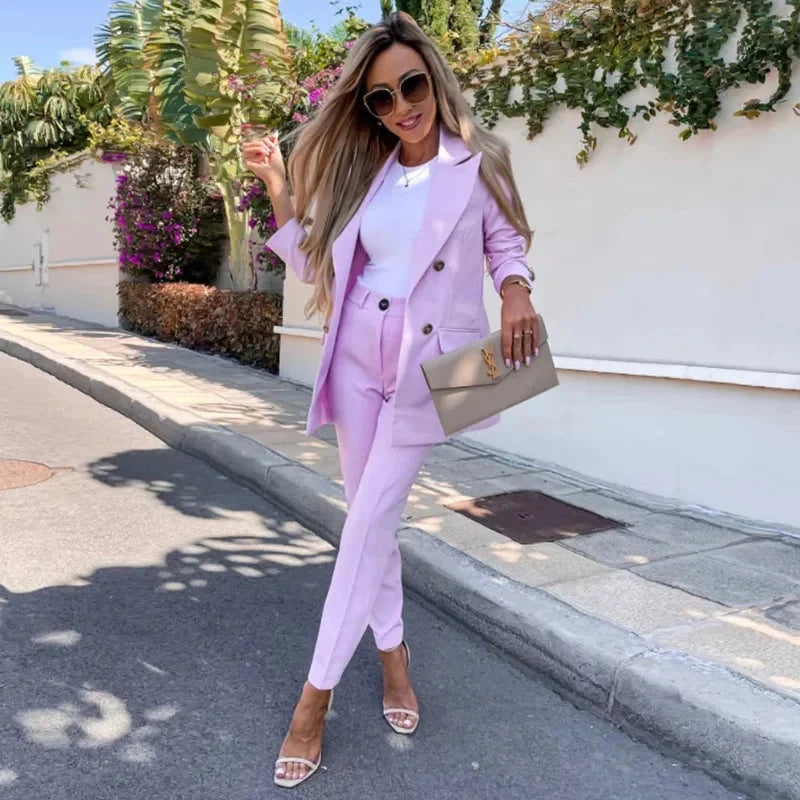 Amelthea tailored blazer and trouser set for women