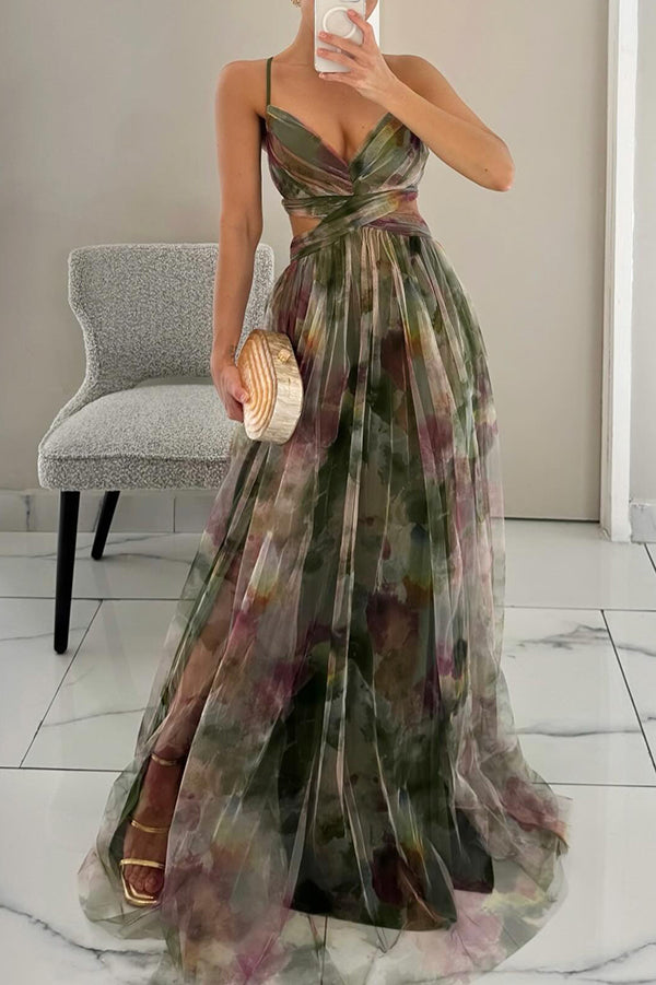 Solivia | Floral Print Maxi Dress