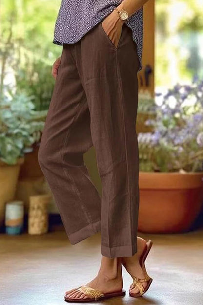 Allison | Elegant Straight Leg Flowy Trousers