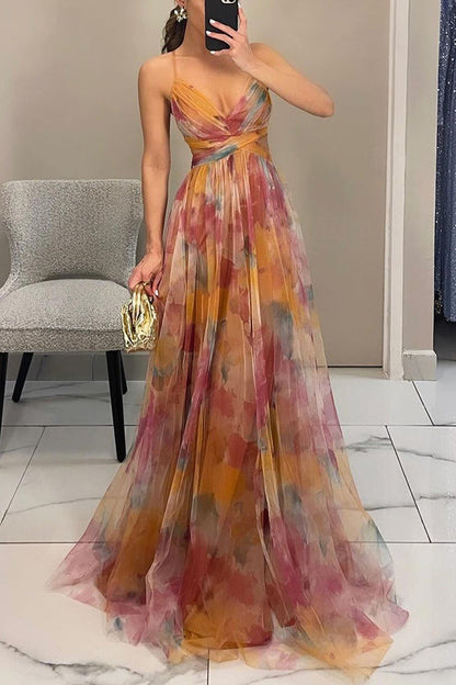 Solivia | Floral Print Maxi Dress