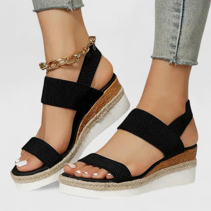 Shelby cushioned comfort sandals top view