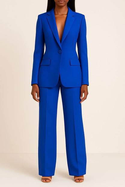 Ella | Tailored Pantsuit Set with Long Blazer