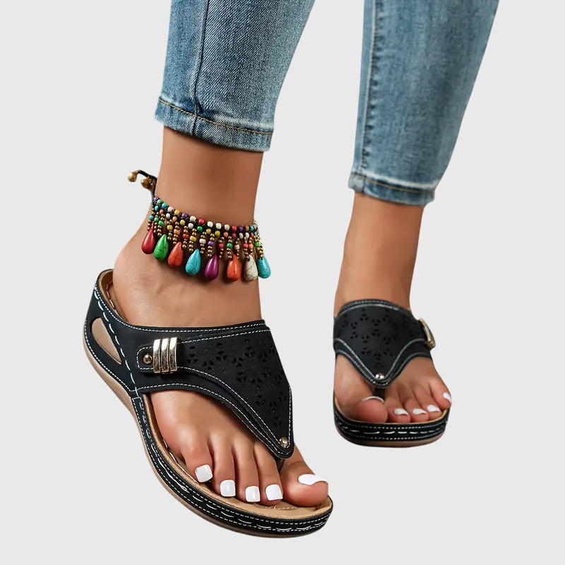 Kennedy slip-on wedge sandals alternate view