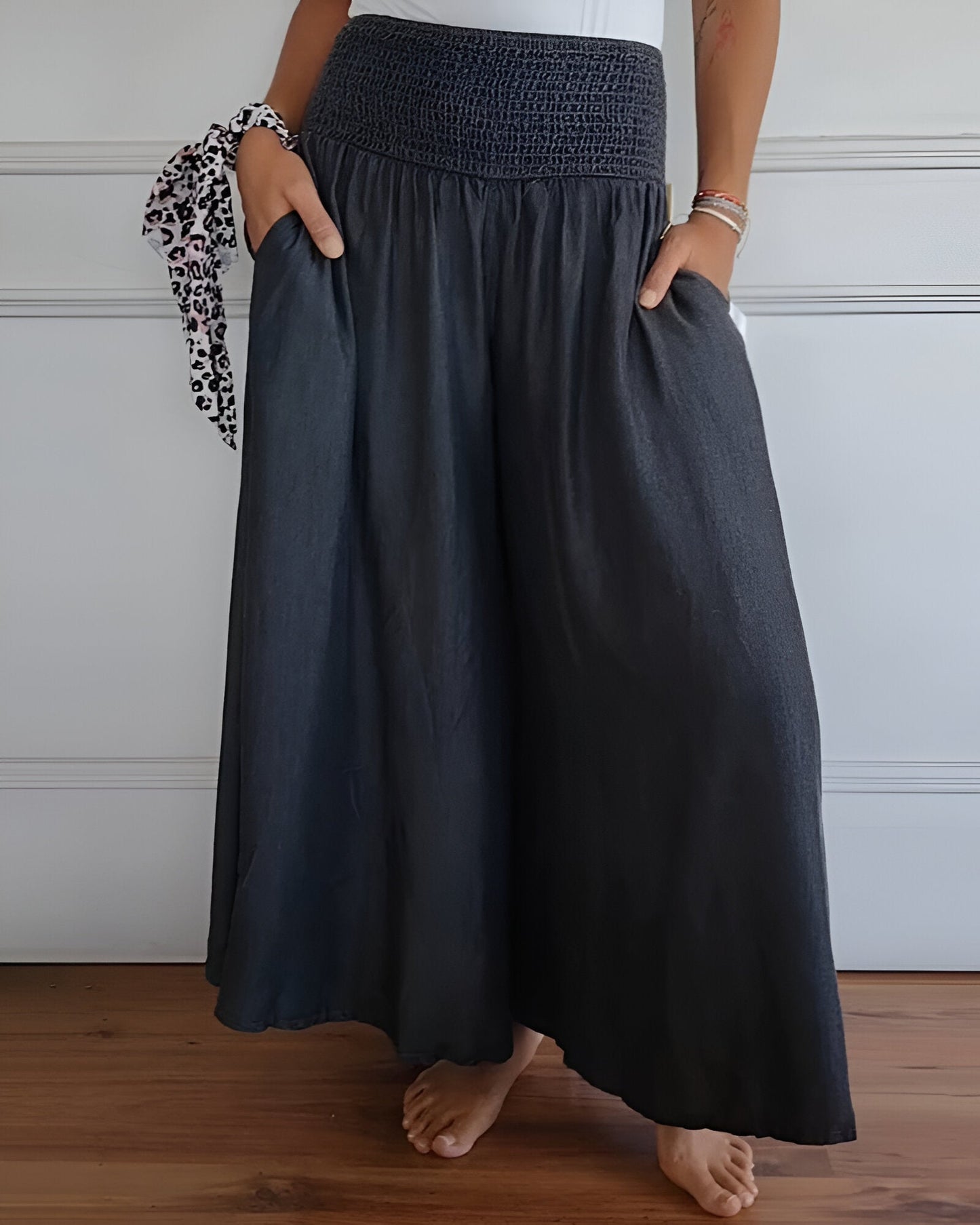 Evelyn | Printed A-Line Midi Skirt
