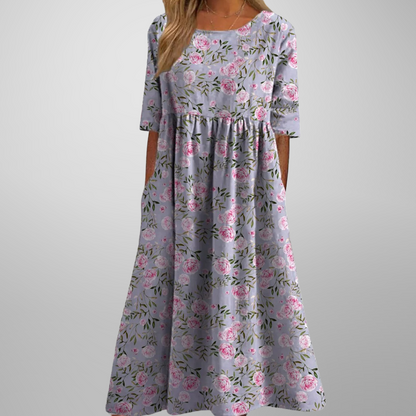 Renelia | Relaxed Floral Midi Dress