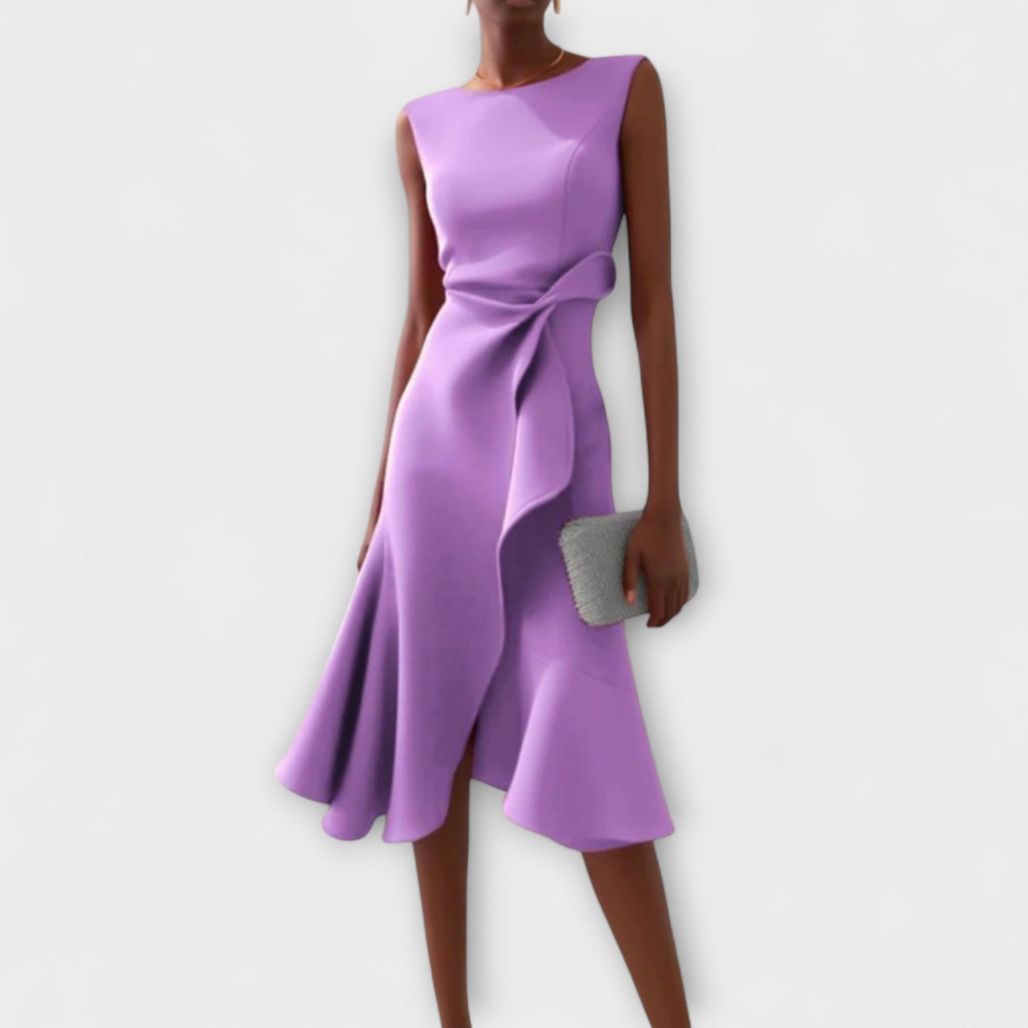 Virella | Asymmetric Midi Dress Elegant Sleeveless