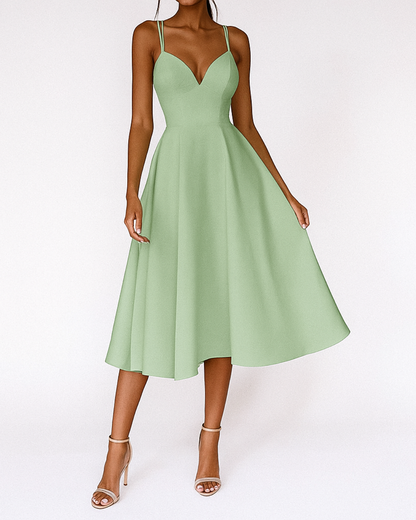 Alessya | Strappy Midi Wedding Guest Dress