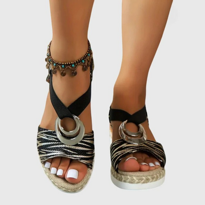 Lennon cushioned sandals back view