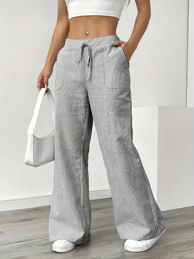 Bexley | Striped Wide-Leg Trousers