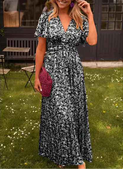 Florentyne | Colourful Floral Print Maxi Dress