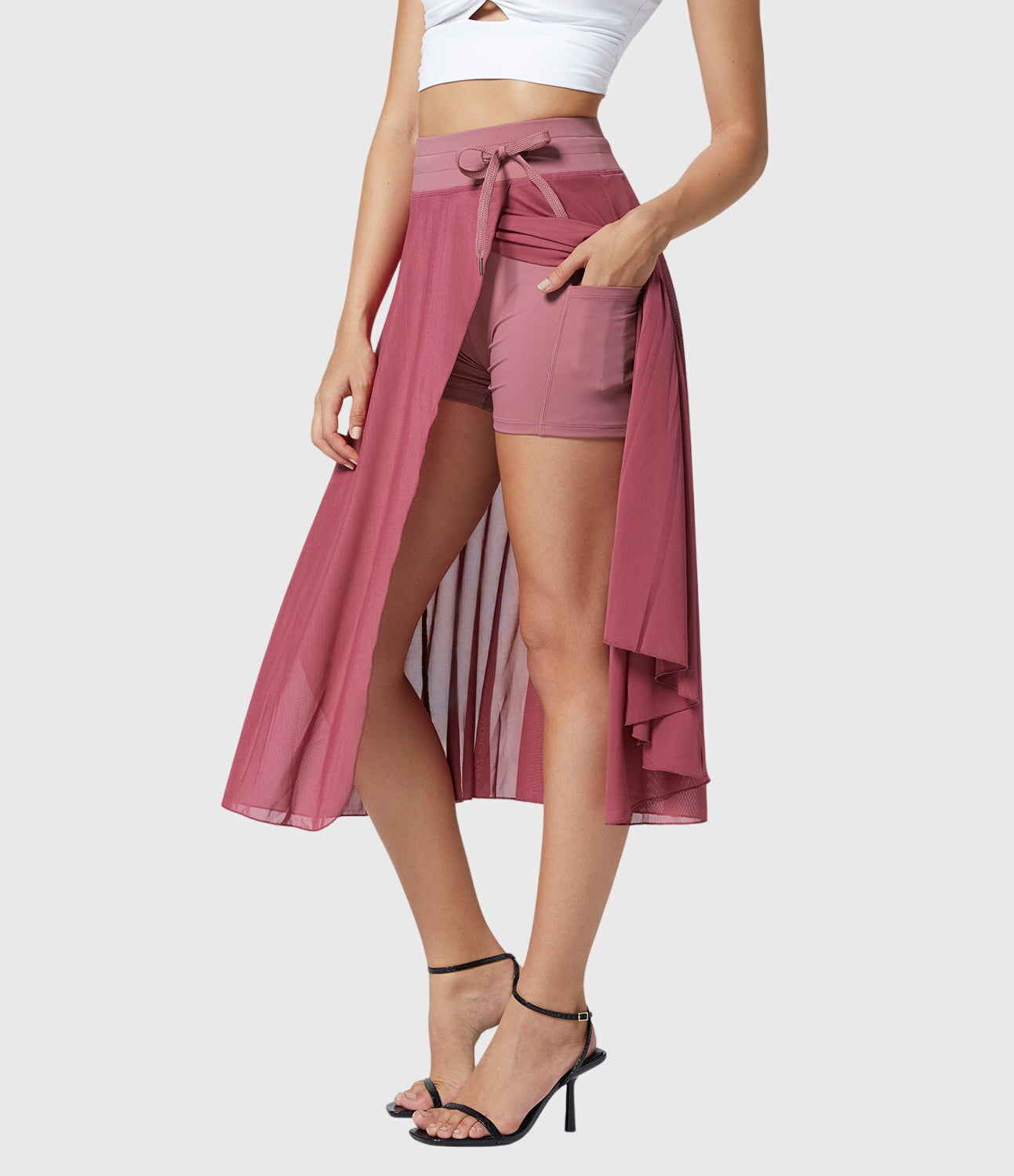 Melanie | High-Waist Pleated Midi Skirt