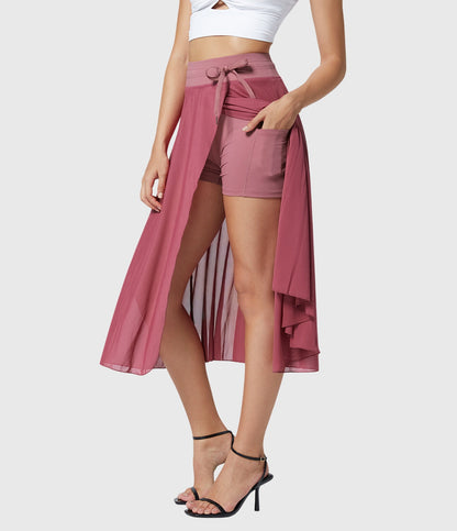Melanie | High-Waist Pleated Midi Skirt