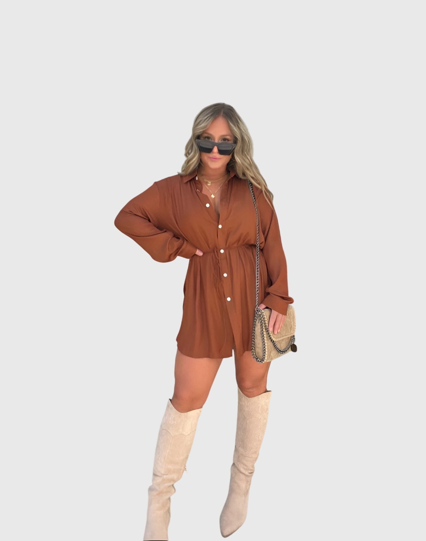 Sidonie | Elegant Romper Dress with Built-In Shorts