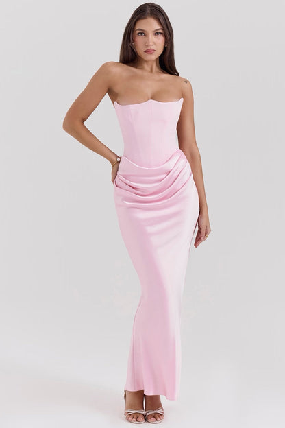 Aurelia | Lace Strapless Wedding Guest Dress