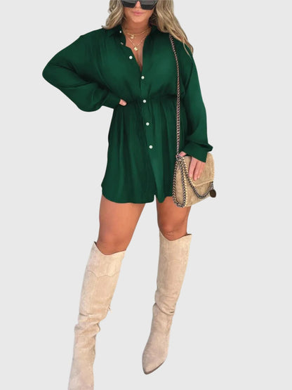Sidonie | Elegant Romper Dress with Built-In Shorts