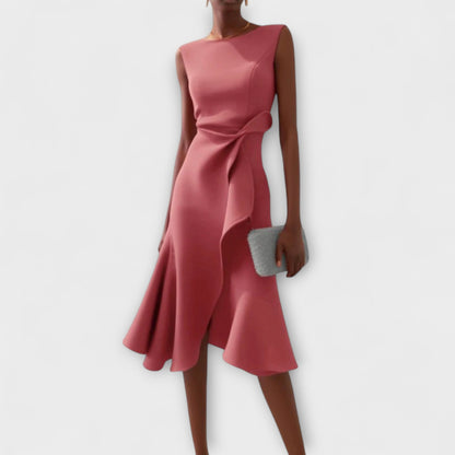 Virella | Asymmetric Midi Dress Elegant Sleeveless