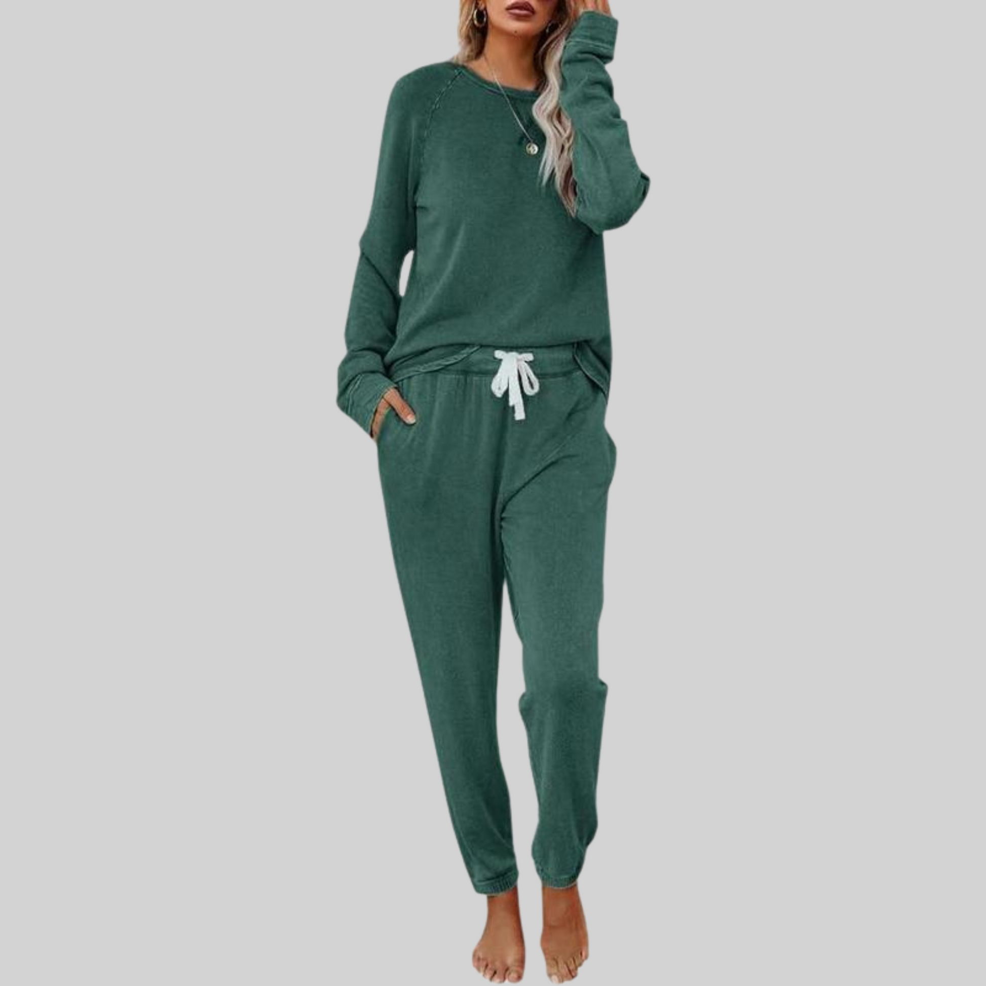 Sweatpants lounge set side view