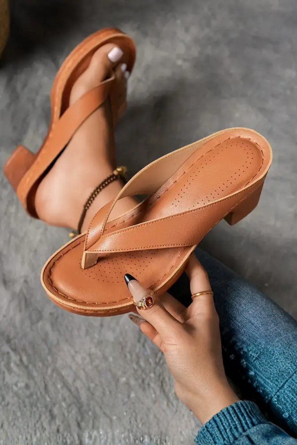 Charlene toe post sandals alternate view