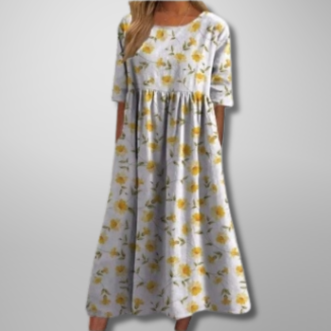 Renelia | Relaxed Floral Midi Dress