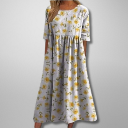 Renelia | Relaxed Floral Midi Dress