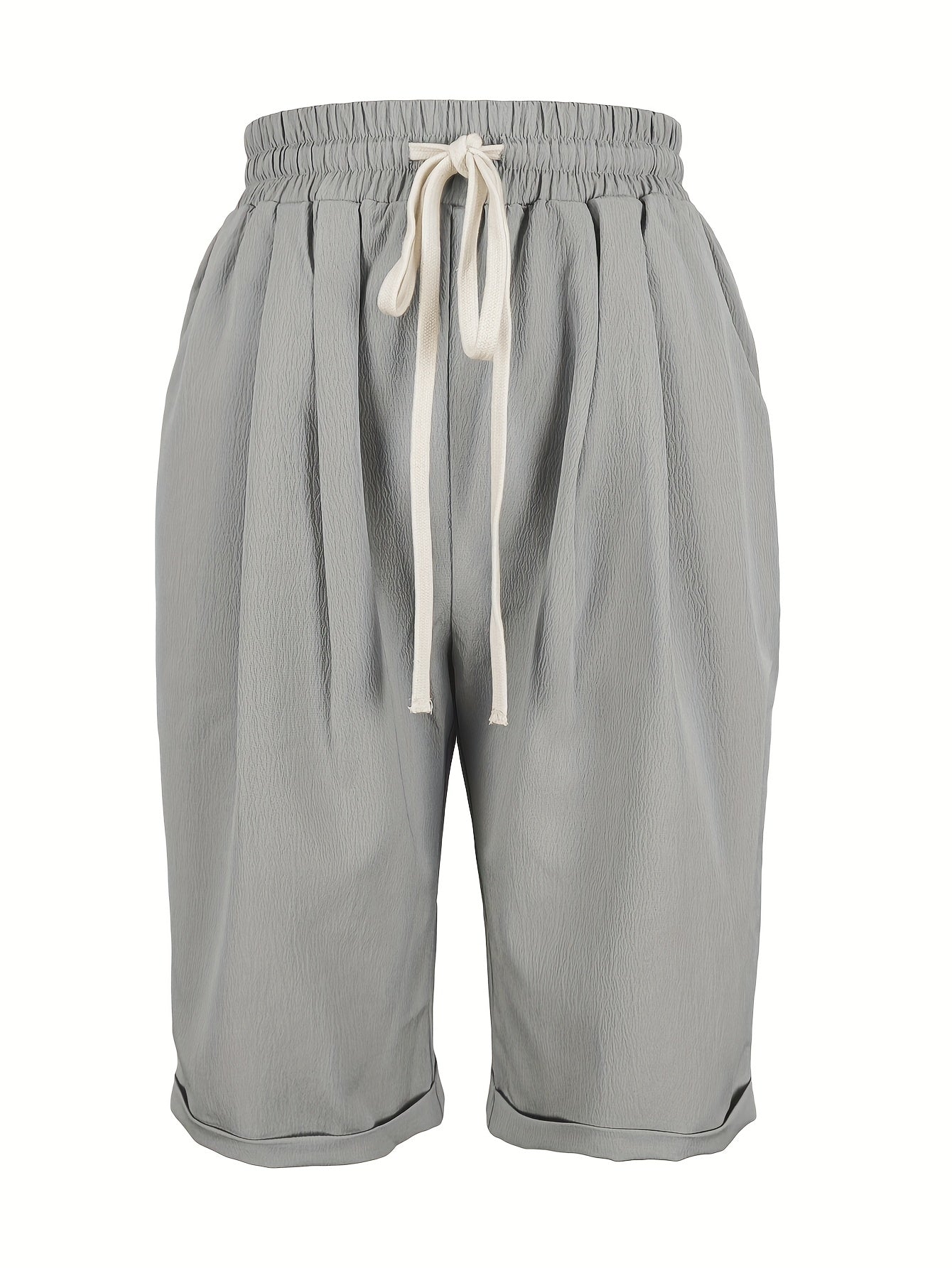 Nicole | Casual Flowy Drawstring Capri Pants