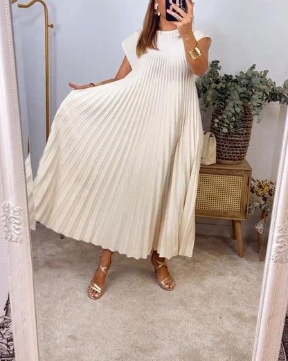 Fern | Flowy Pleated Maxi Cocktail Dress