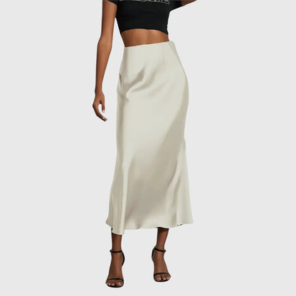 Elegant fishtail skirt, side view