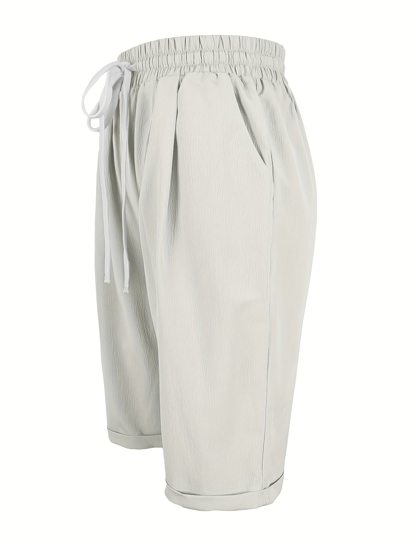 Nicole | Casual Flowy Drawstring Capri Pants