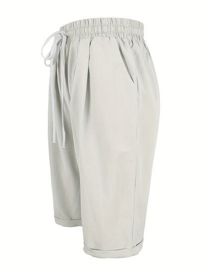 Nicole | Casual Flowy Drawstring Capri Pants