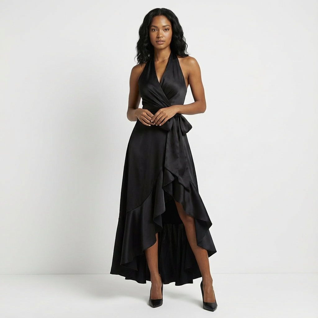 Beatrix | Tie-Waist Bow Wedding Guest Maxi Dress