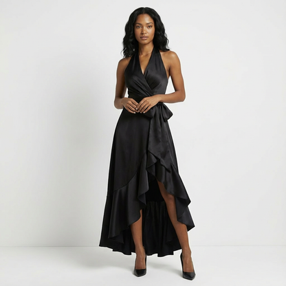 Beatrix | Tie-Waist Bow Wedding Guest Maxi Dress