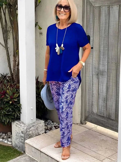 Carolyn | Relaxed Flowy Wide Leg Matching Two Piece Set