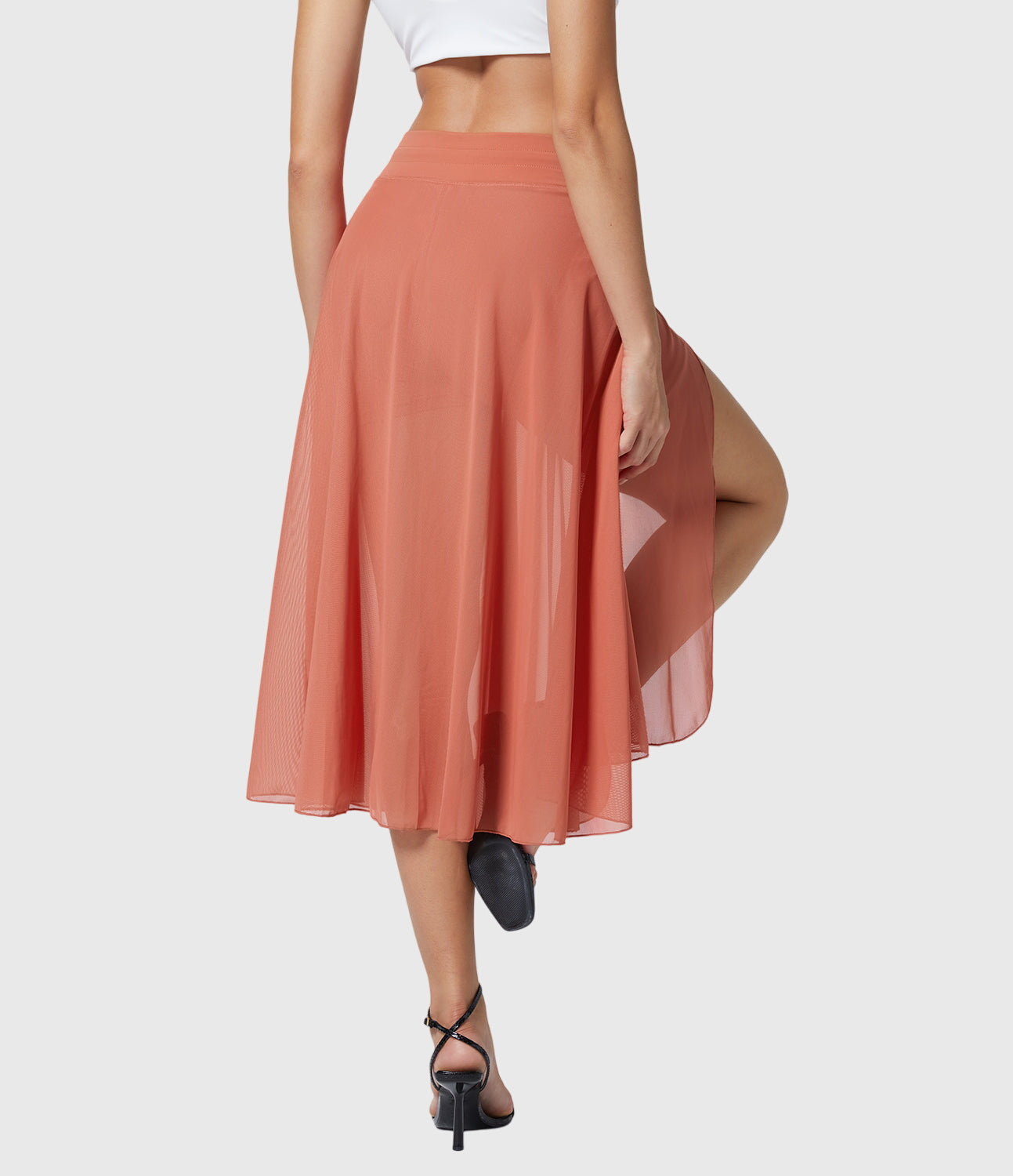 Melanie | High-Waist Pleated Midi Skirt