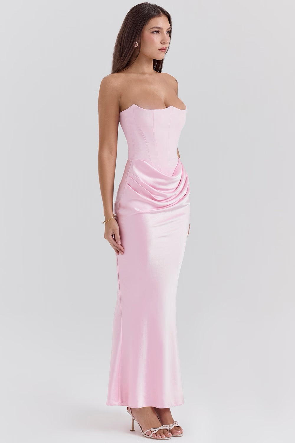 Aurelia | Lace Strapless Wedding Guest Dress