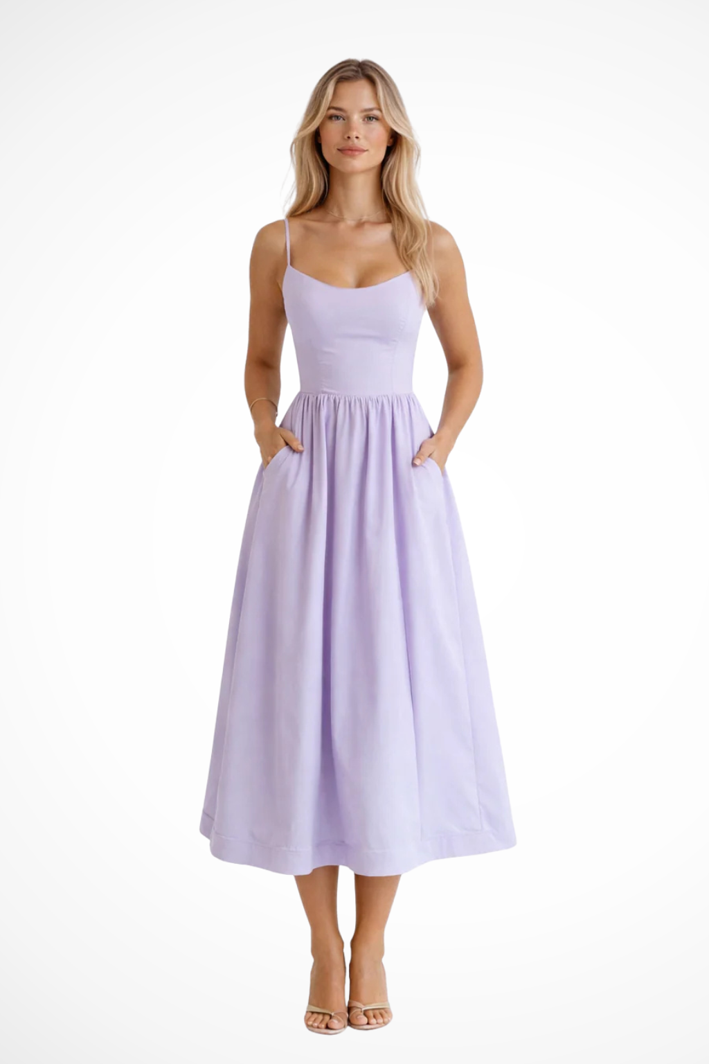 Kennedy | A Line Midi Wedding Guest Dress