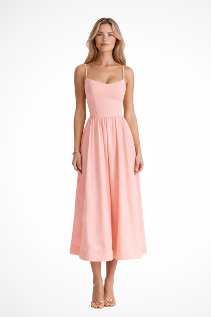 Kennedy | A Line Midi Wedding Guest Dress