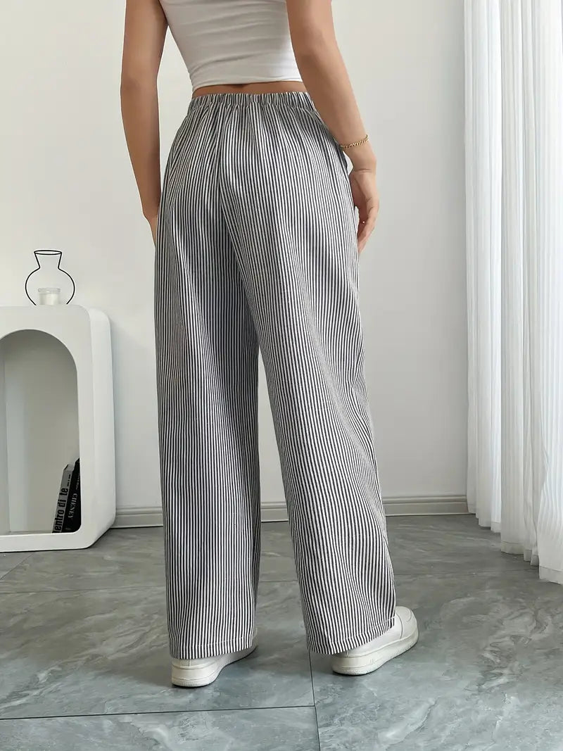 Bexley | Striped Wide-Leg Trousers