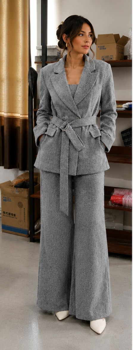 Tailored suit set side view