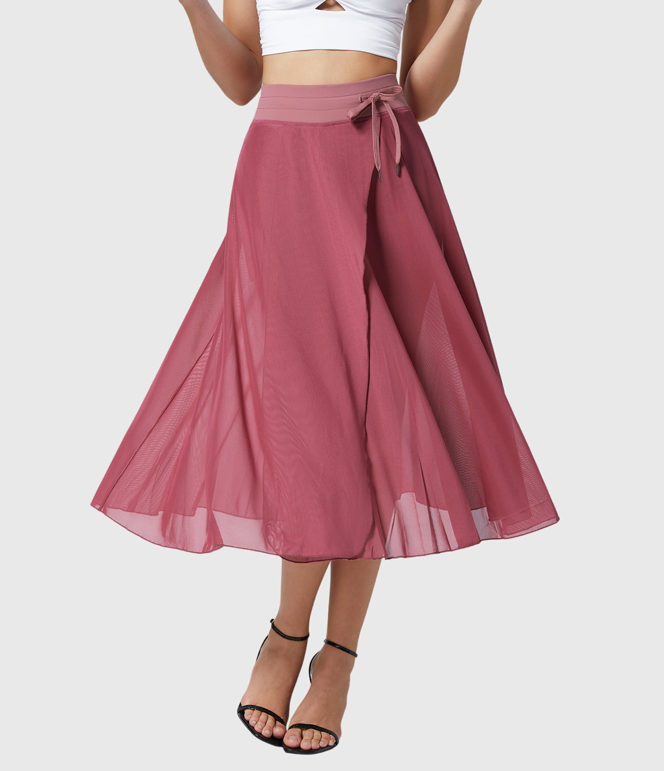 Melanie | High-Waist Pleated Midi Skirt