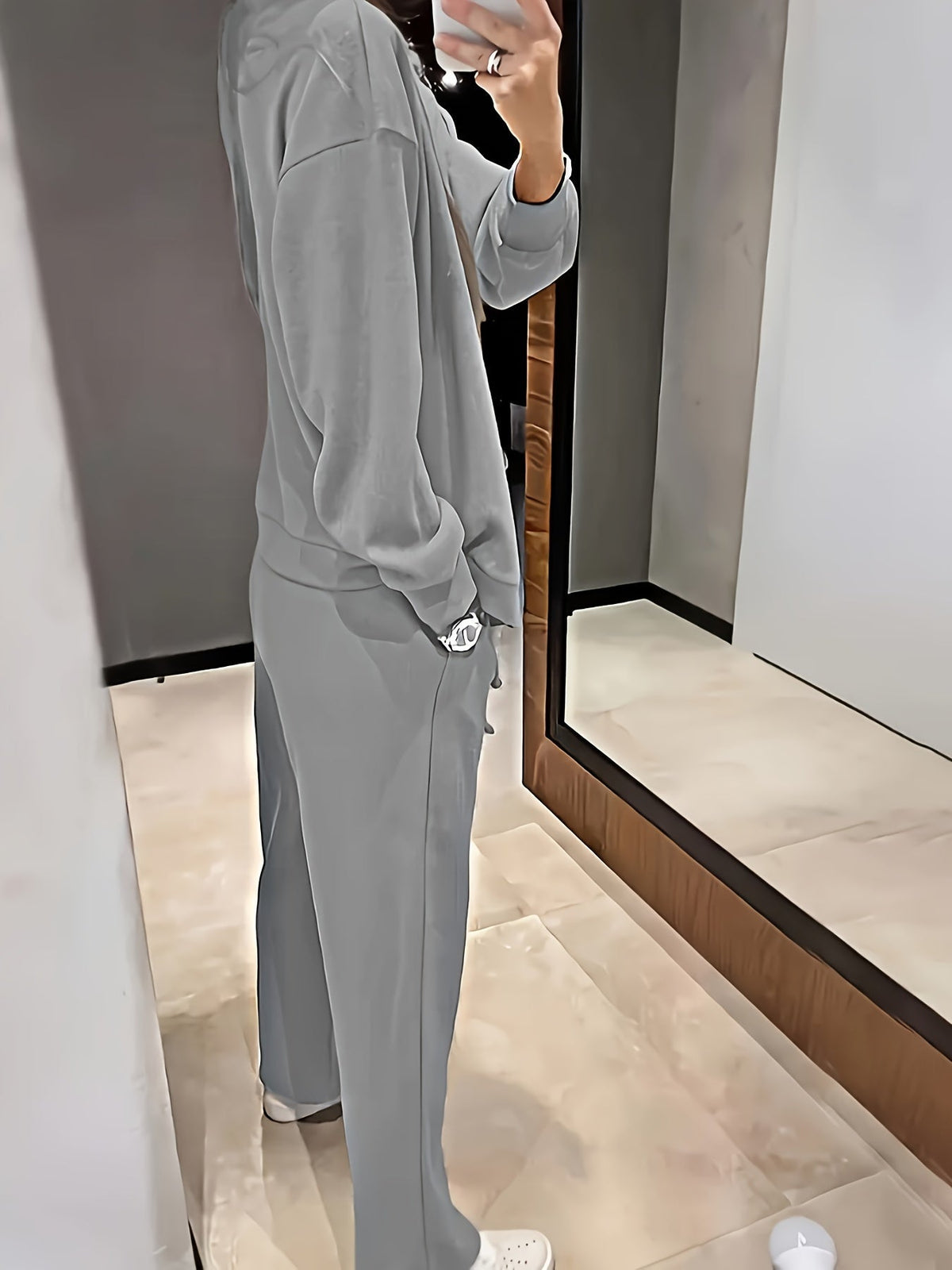 Corenne | Soft Button-Front Jacket and Pants Set