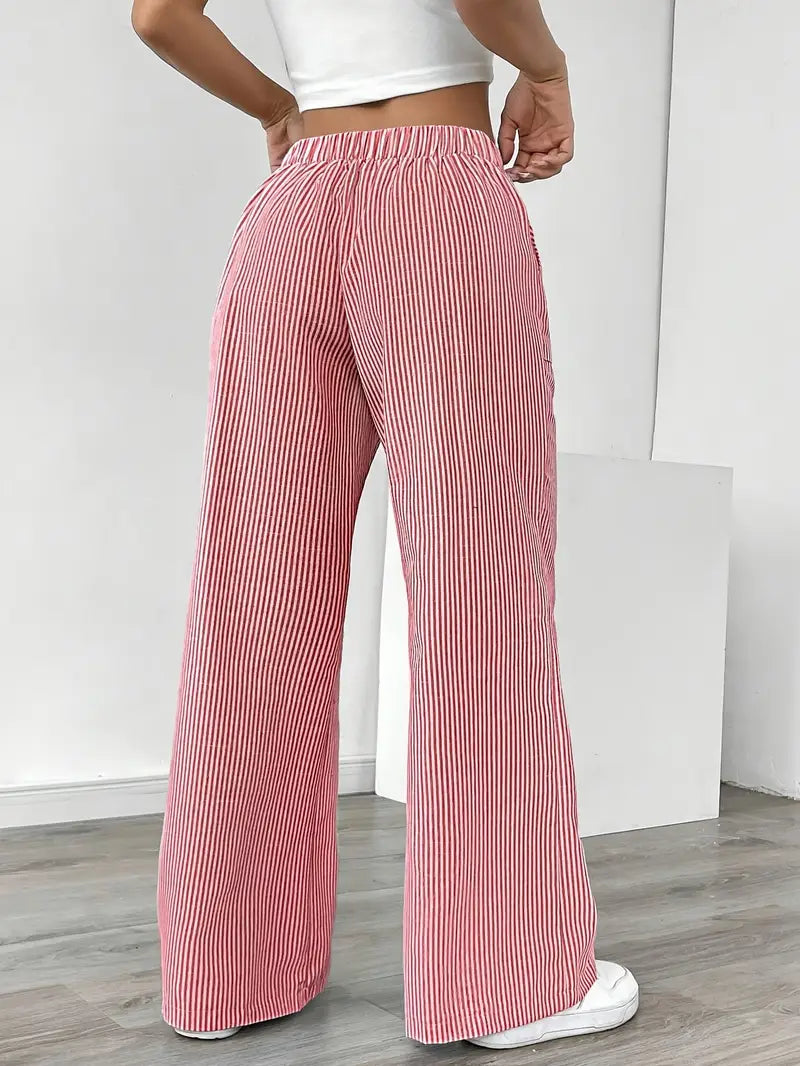 Bexley | Striped Wide-Leg Trousers