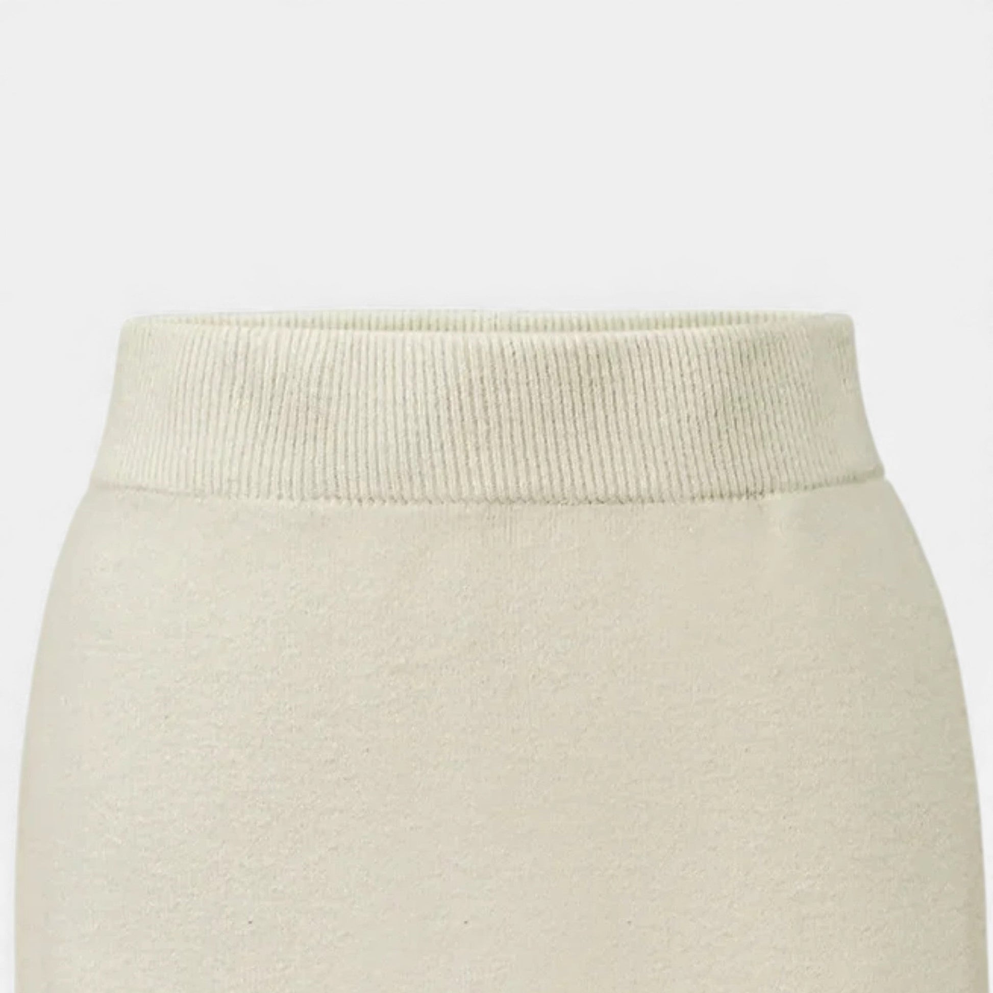 Wool A-line skirt in dark beige colourway
