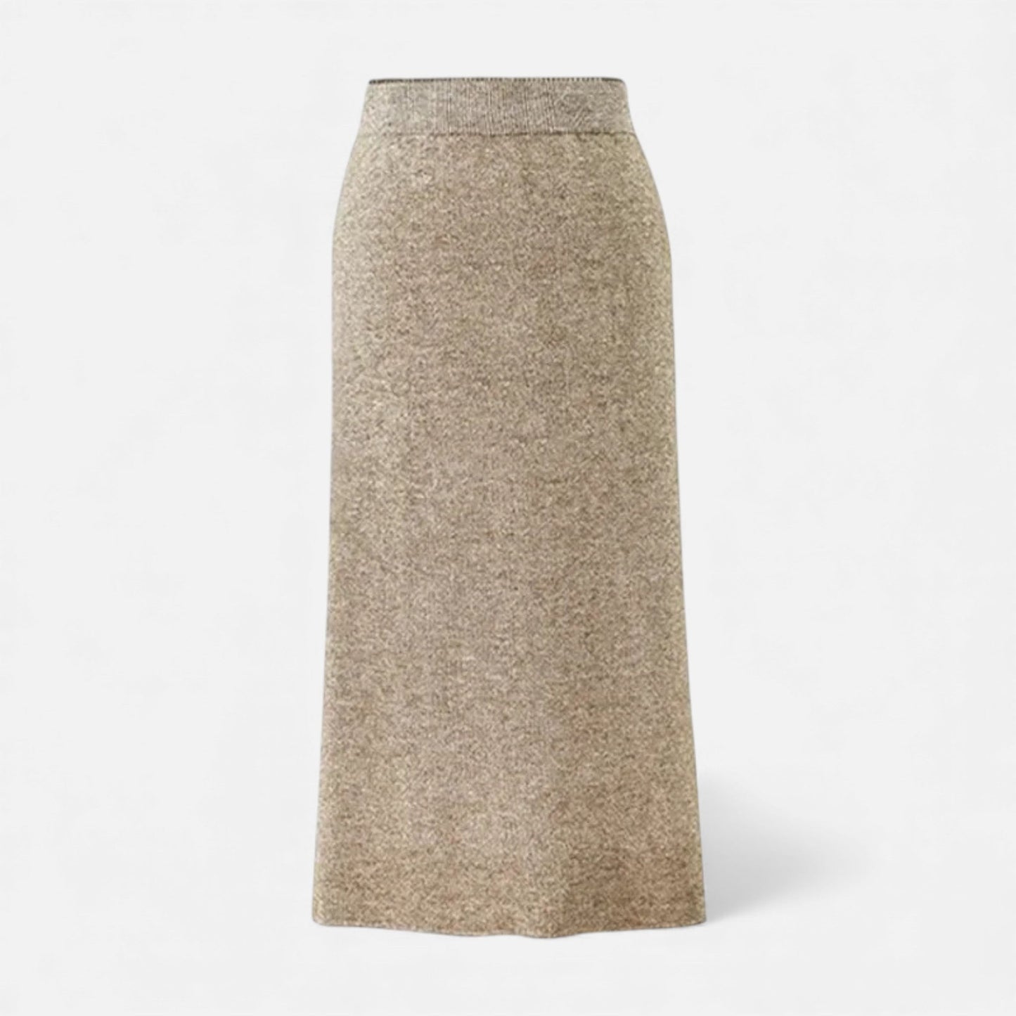 A-line wool skirt full-length view