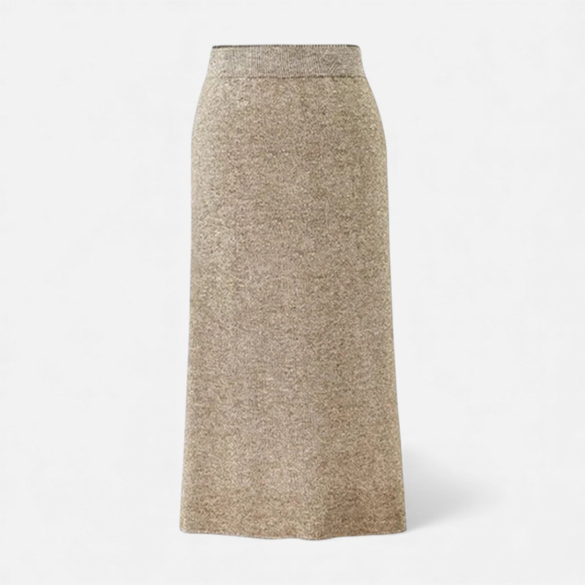 A-line wool skirt full-length view