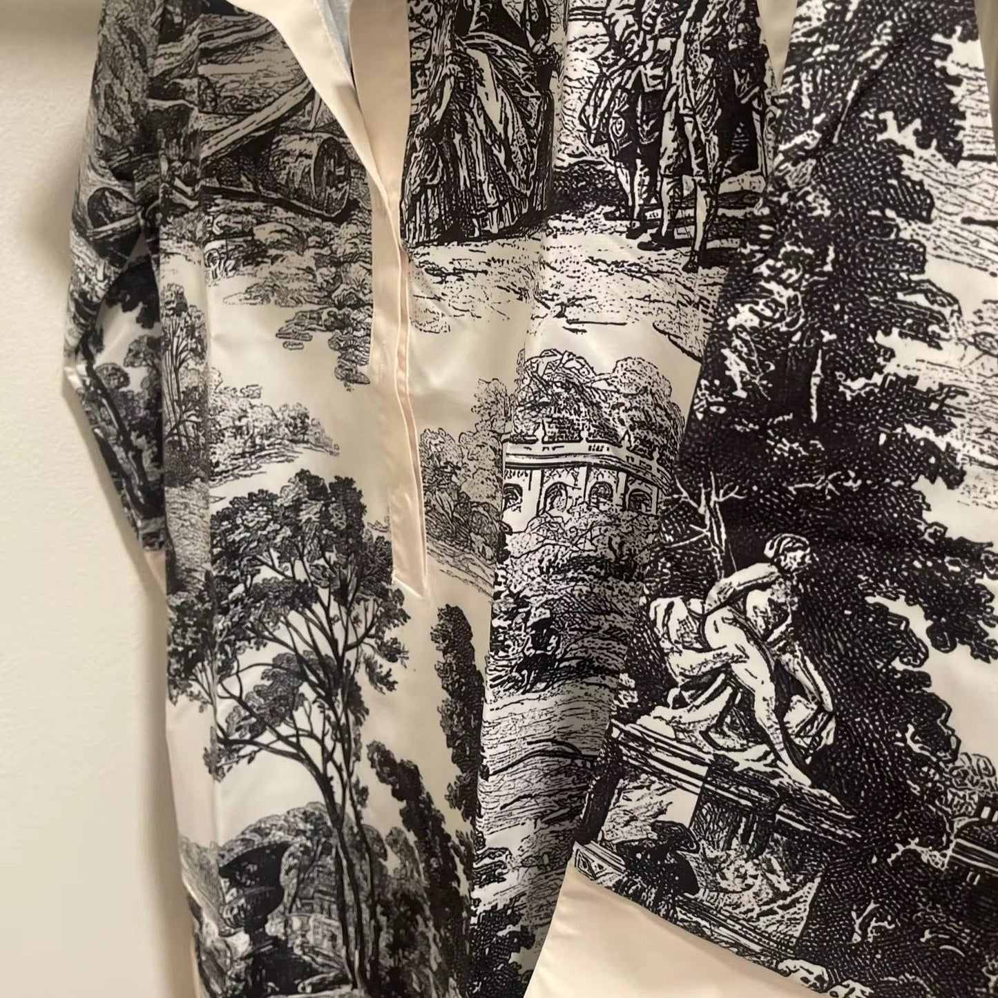 Colette | Toile Print Mini Shirt Dress