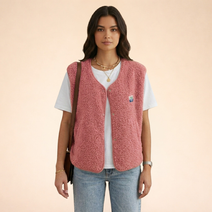Marlise women's sherpa fleece sleeveless vest